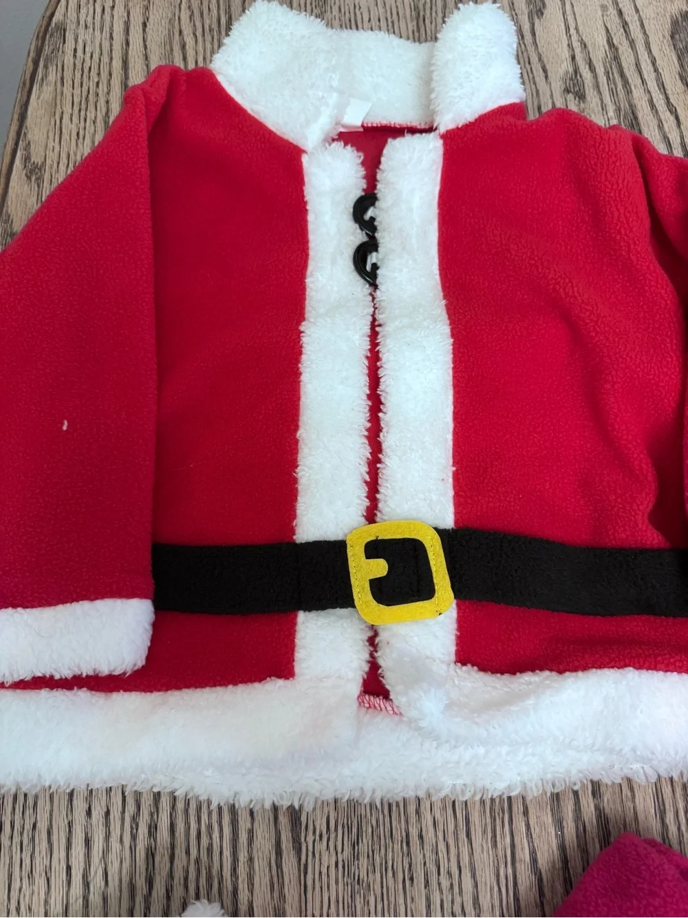 Kids Red Santa Suit Costume with Hat and Boot Covers 6-9M